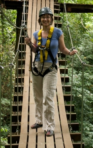 Me ziplining in northern Thailand. Good job I have a head for heights!
